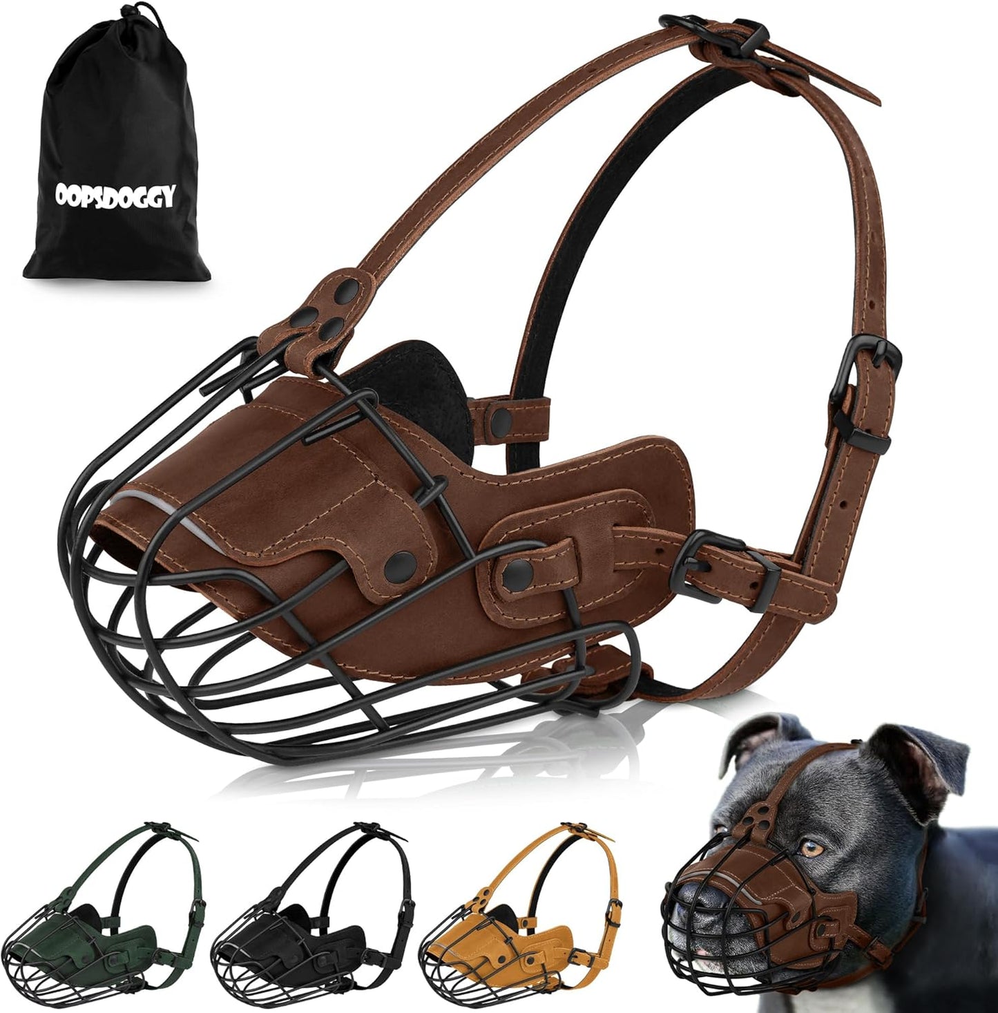 Secure and Comfortable Pitbull Muzzle for Safe Dog Training