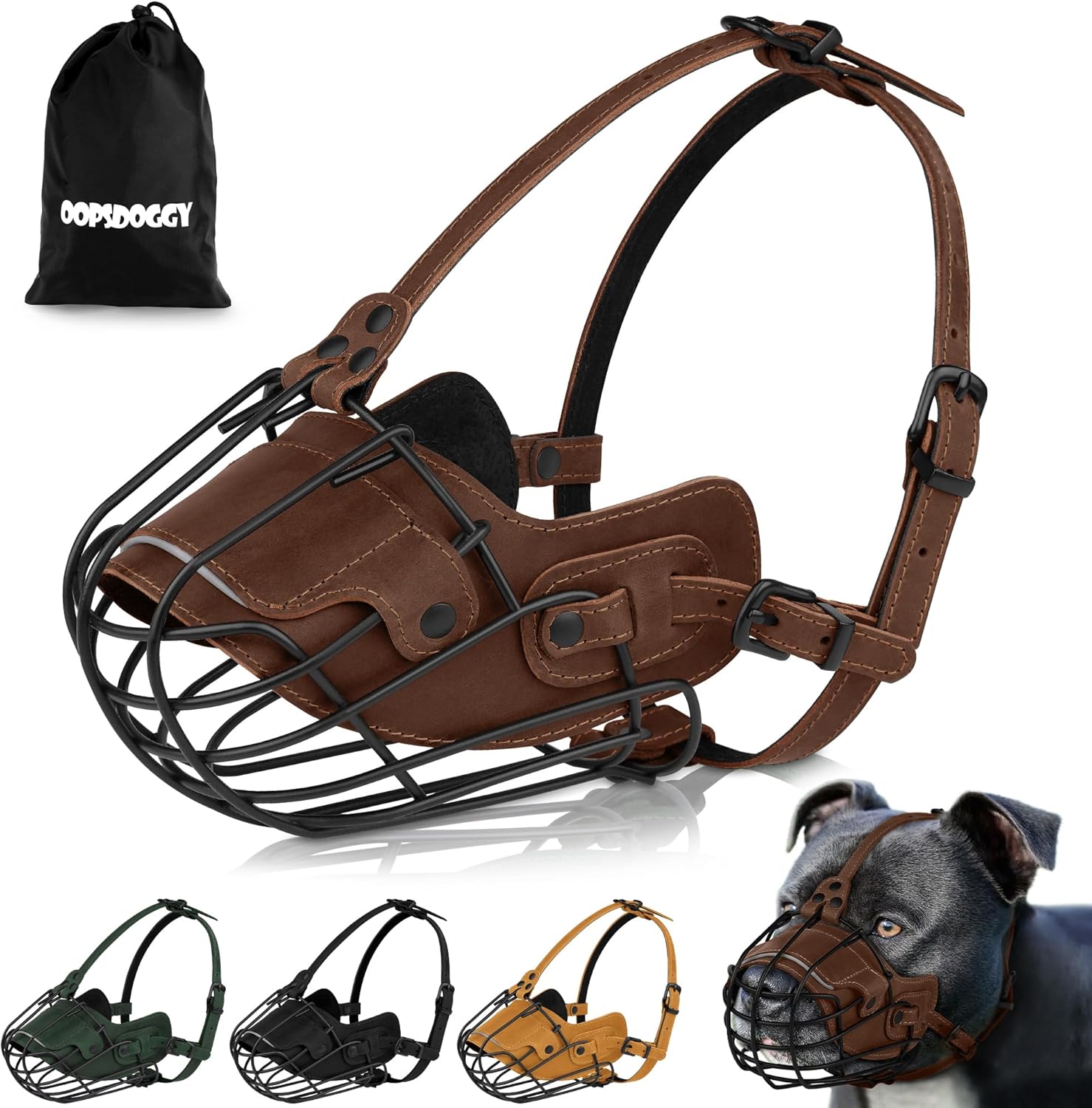 Secure and Comfortable Pitbull Muzzle for Safe Dog Training