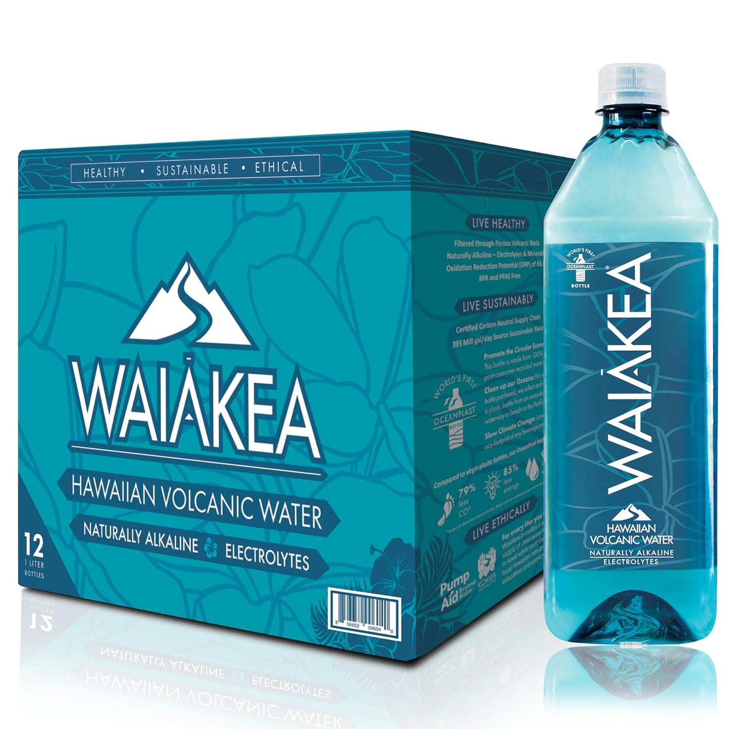 Waiakea Hawaiian Volcanic Water: Naturally Alkaline & Pure