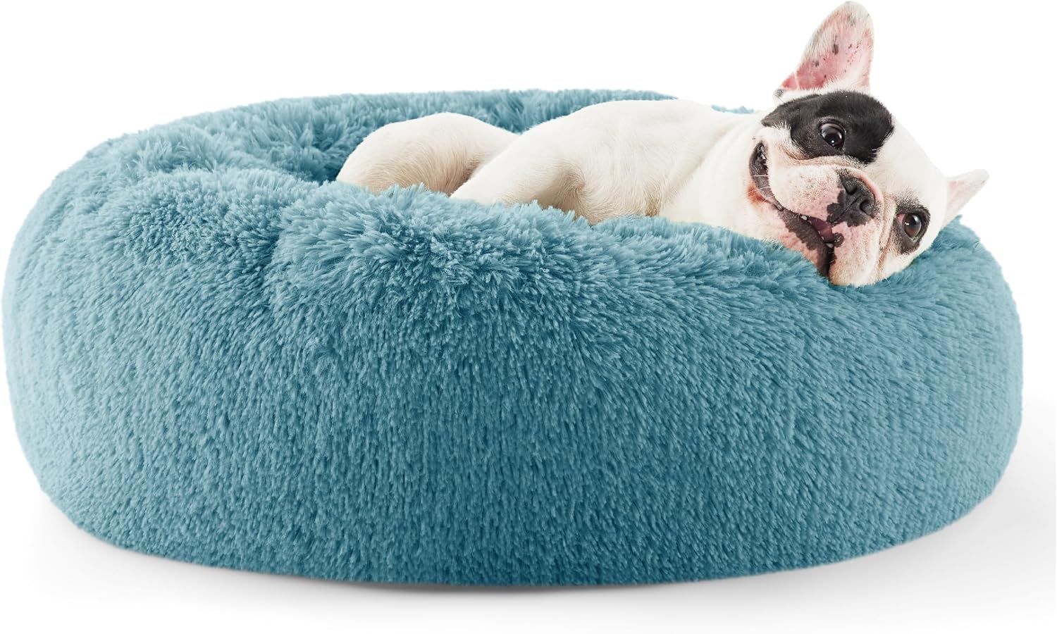 Calming Dog Bed for Small Dogs - Plush Faux Fur Comfort