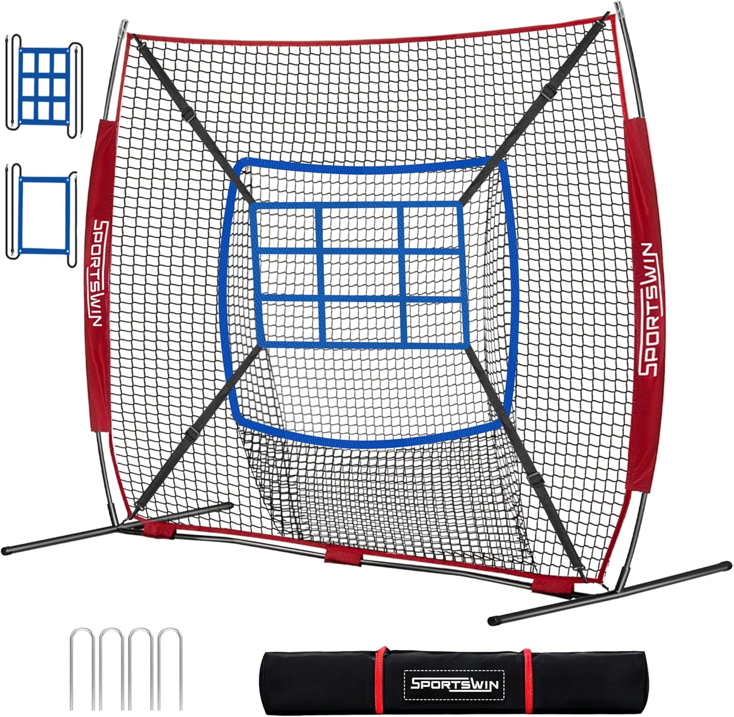 7x7 FT Baseball Net for Batting and Pitching Practice Training