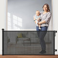Retractable Baby Gate Mesh Dog Gate 55in Wide 33in Tall - Space Saving