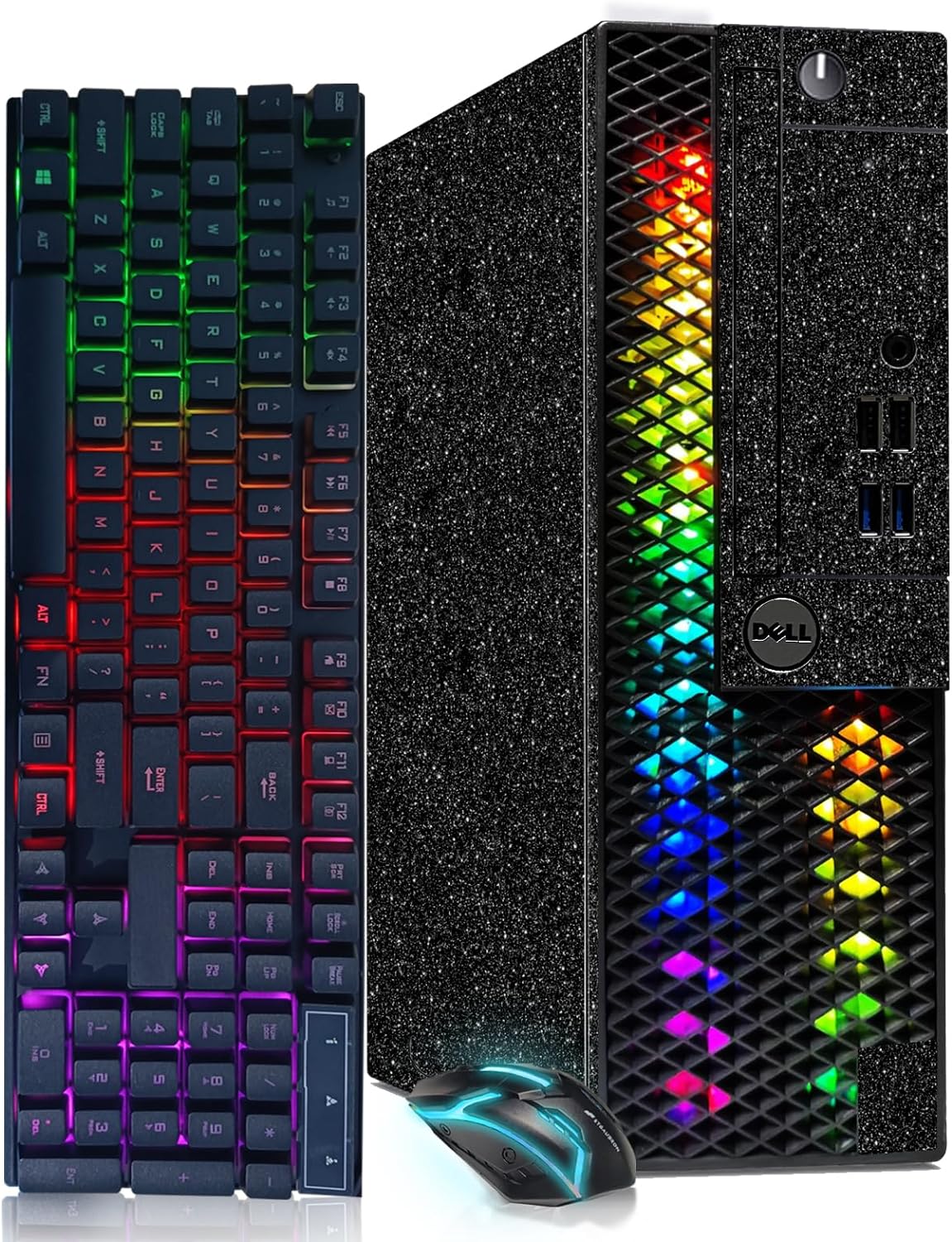 Dell RGB Gaming Desktop: Intel Quad Core I7, GeForce GT 1030, 16GB DDR4, 1T SSD - Enhanced Performance!