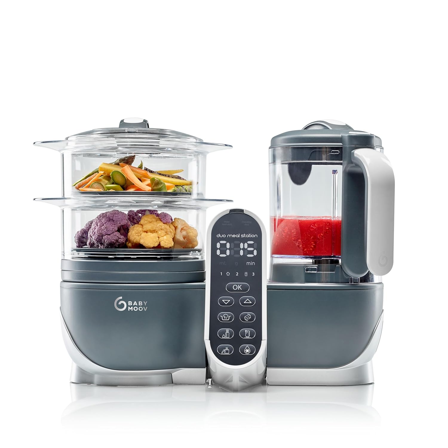 Babymoov Grey Duo Meal Station: Nutritionist Approved Baby Food Maker