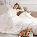Electric Blanket Twin Heated Blanket 62ftin x 84ftin - Warm Sherpa