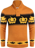 COOFANDY Men's Christmas Sweater Ugly Knitted Xmas Pullover - Warm