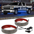 70 in Blue Emergency Running Board Strobe Light Strip - High