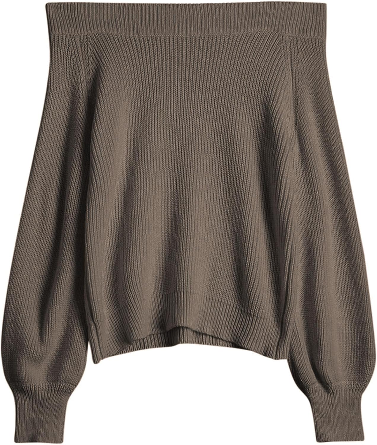Off Shoulder Knit Sweater for Women - Cozy and Stylish Pullover