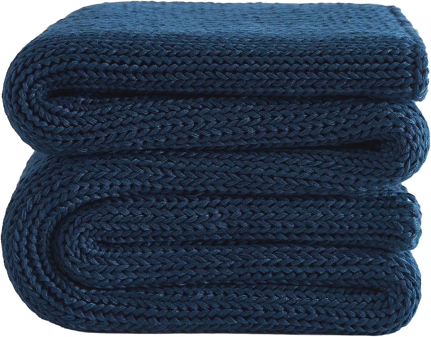 L'AGRATY Knitted Weighted Blanket - 60in x 80in 15lbs Comfort