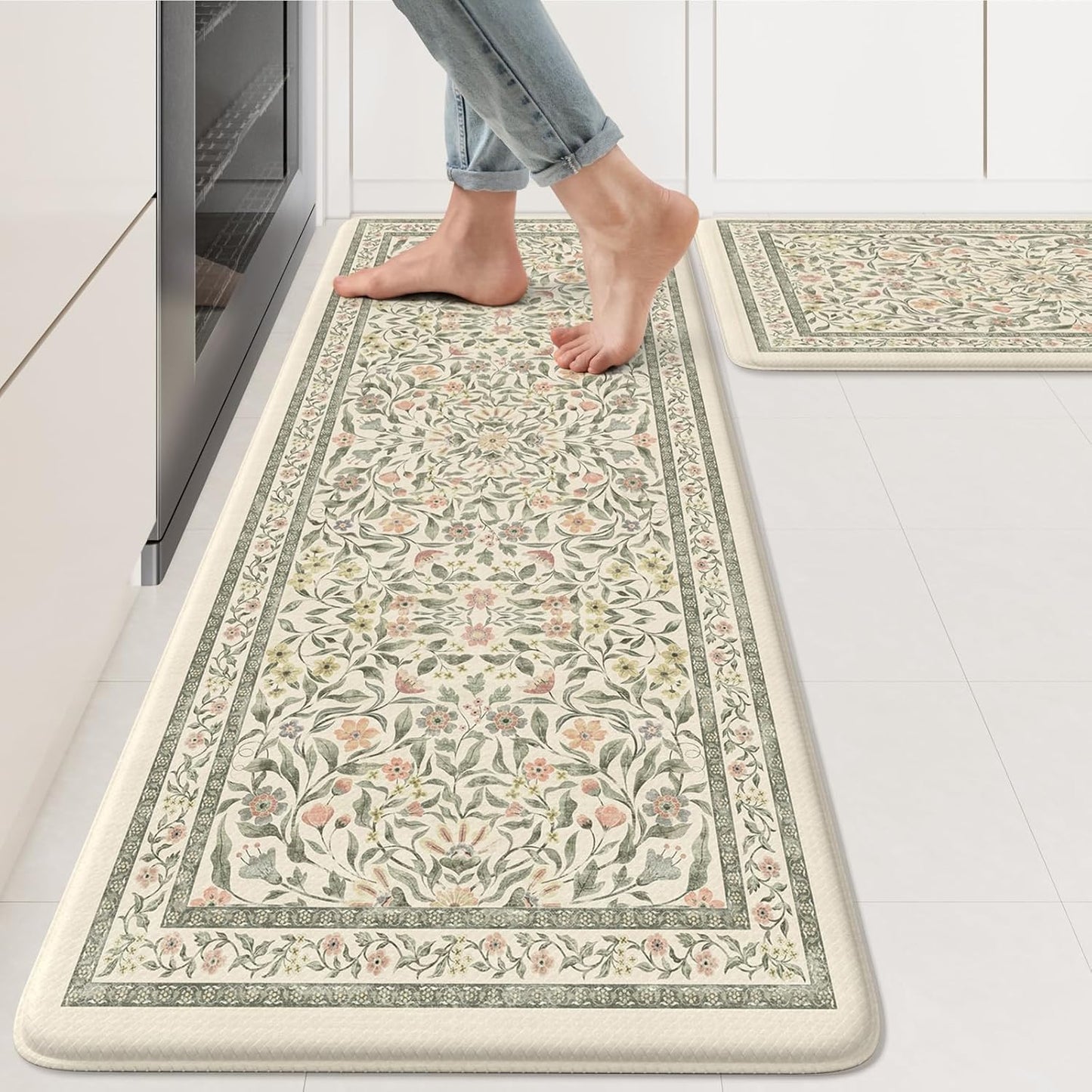 KIMODE Anti Fatigue Kitchen Mats for Comfort and Style