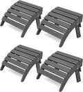 Folding Adirondack Ottomans Set of 4 for Ultimate Comfort