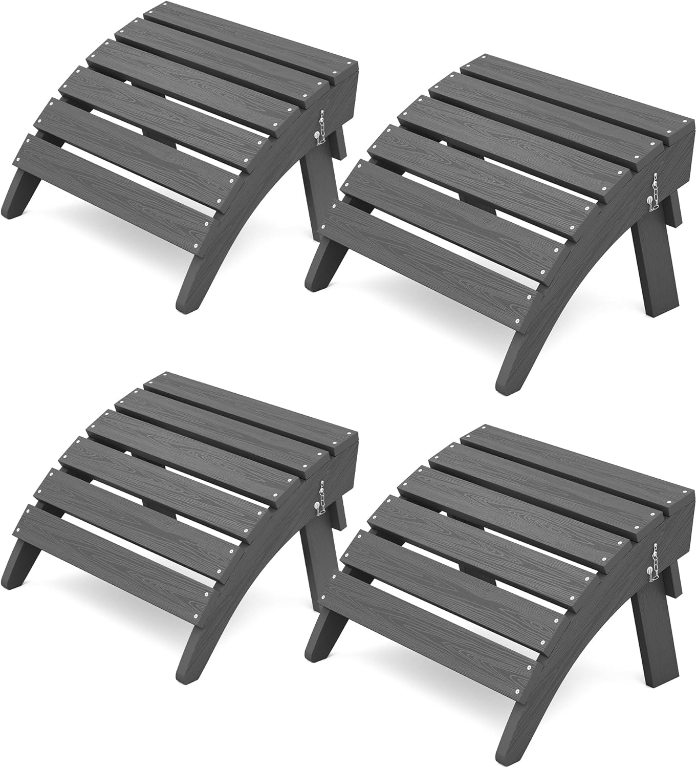 Folding Adirondack Ottomans Set of 4 for Ultimate Comfort