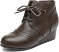 Stylish Low Wedge Heel Booties for Girls by DREAM PAIRS