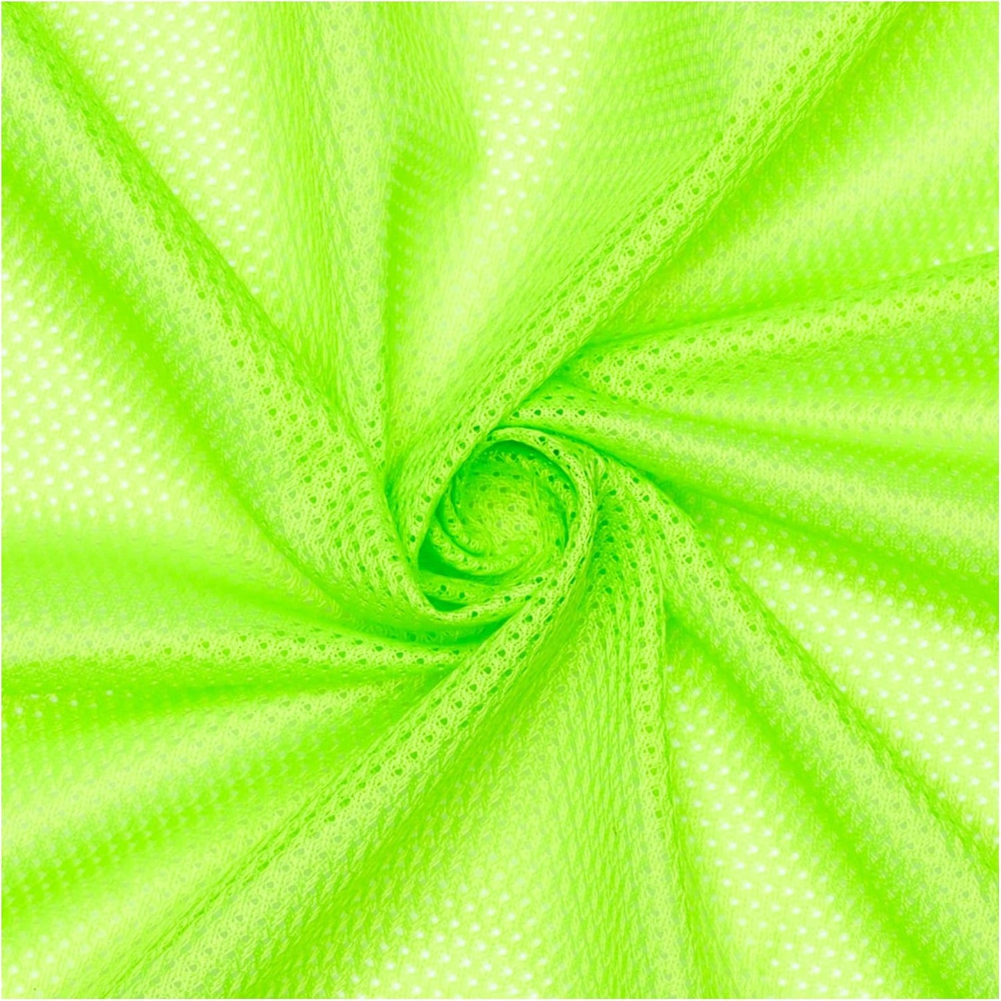 Pico Textiles Neon Green Polyester Micro Mesh Jersey Fabric