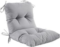 Outdoor Indoor Tufted Seat and Back Cushion for Patio Chairs