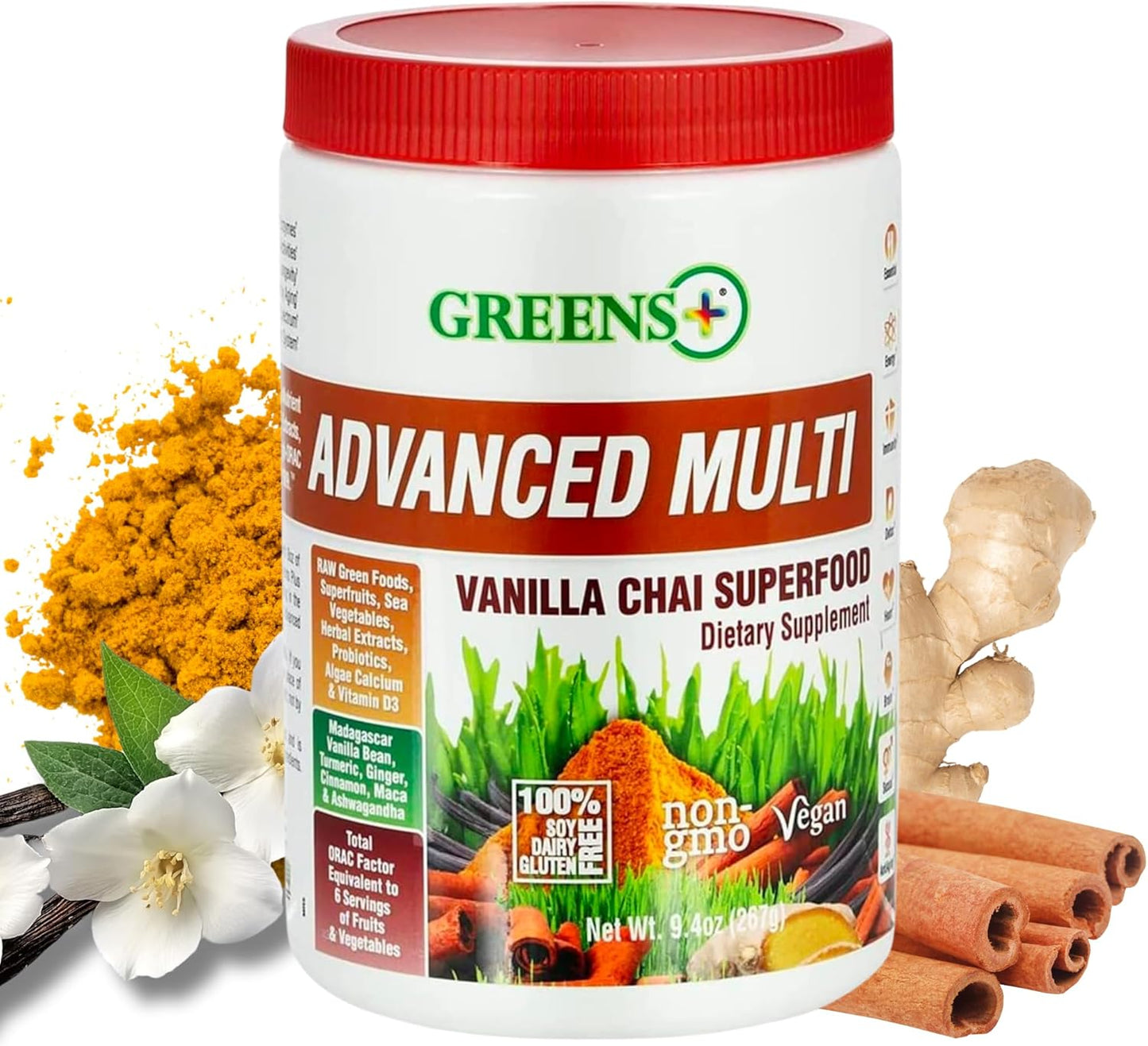 Greens+ Advanced Multi Vanilla Chai Superfood Powder Review