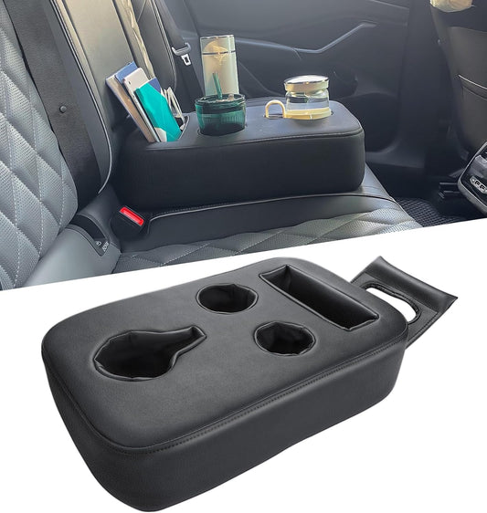 Car Cup Holder Expander Tray for Back Seat and Couch Use