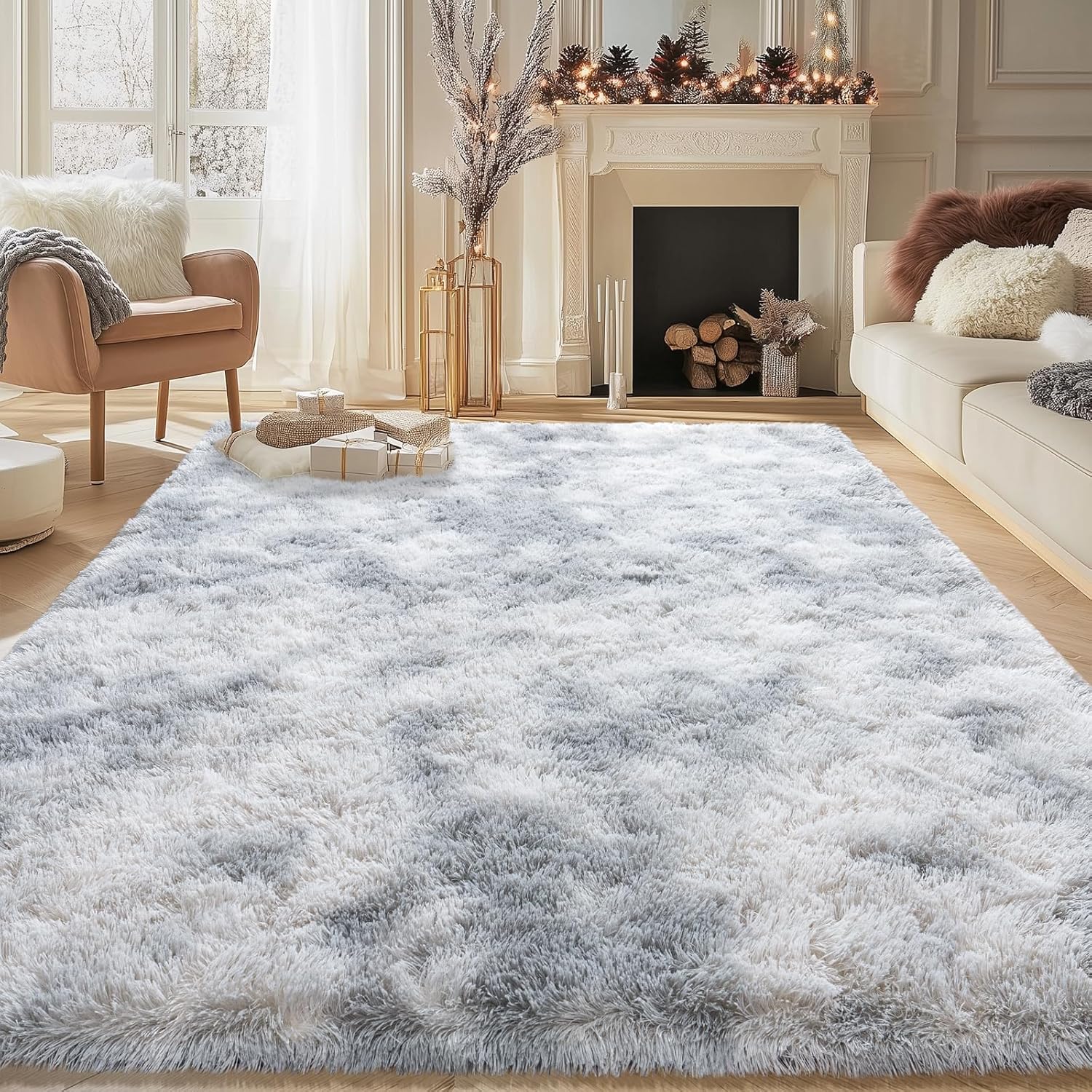 Large Shag Area Rugs 6x9 for Cozy Living Room Decor