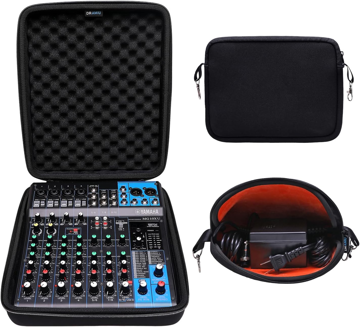 Hard Case for YAMAHA MG10XU Mixer with Custom Storage Bag