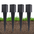 4x4 Fence Post Anchor Ground Spike 16in Length - Heavy Duty Ground