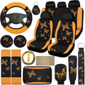 Butterfly Car Seat Full Set Seat Covers & Accessories - Stylish Orange