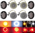Benlari 1157 LED Turn Signals Front Rear for Harley - Smoke Lenses