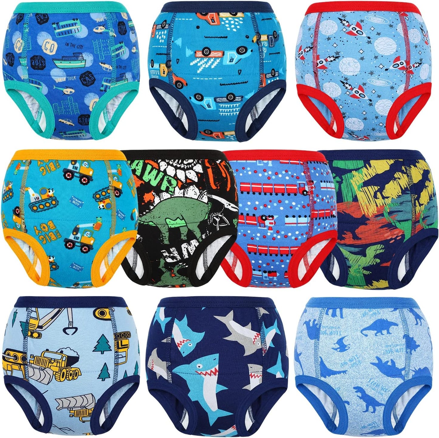 MooMoo Baby Potty Training Underwear for Boys and Girls 10 Pack