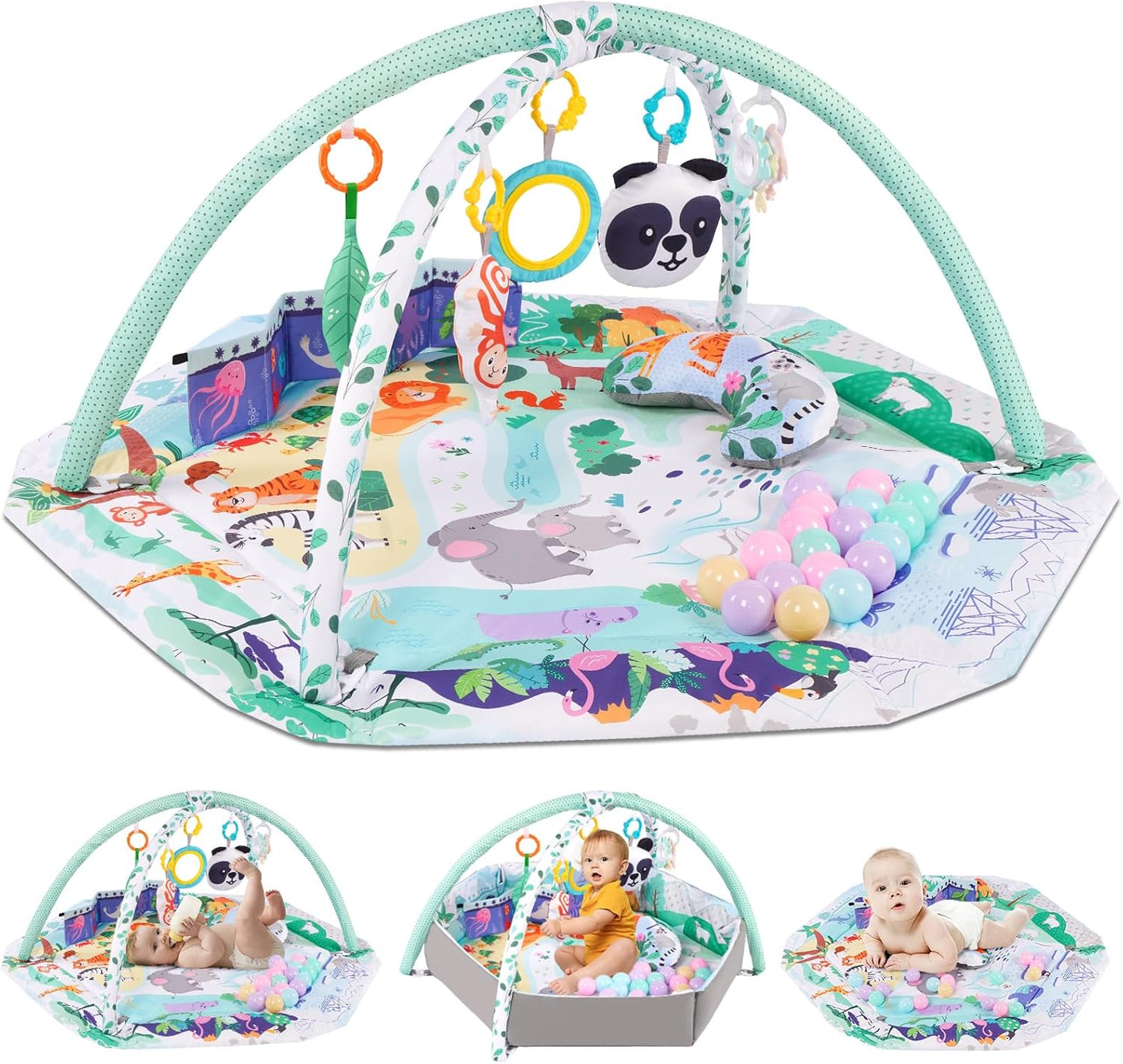 8-in-1 Baby Gym Mat: Sensory Development Essential