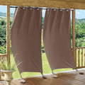Outdoor Curtains with Weighted Bags - Windproof Water Resist Patio
