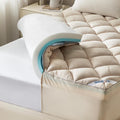California King 4-in Topper for Back Pain - Dual Layer Medium Support