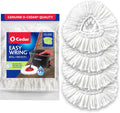 O-Cedar EasyWring Spin Mop Microfiber Refill Pack of 4 - Durable Floor