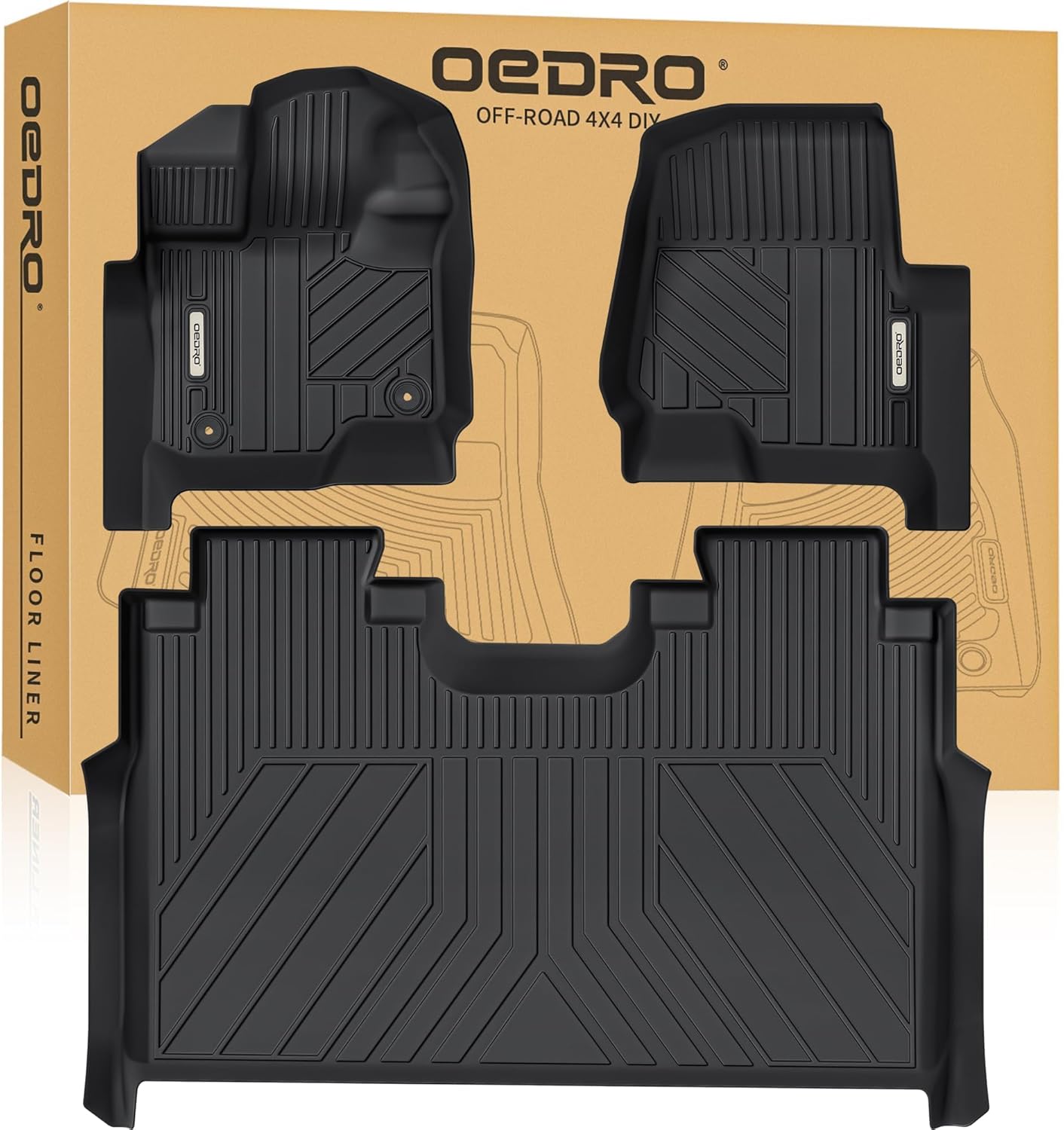 OEDRO Upgraded Floor Mats for 2015-2025 Ford F-150 Lightning