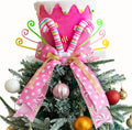 Christmas Tree Topper Hat Candy Canes Pink Tree Topper - Charming