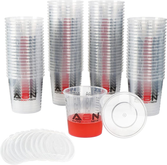 ABN Automotive Paint Mixing Cups - 100 Pack for Accurate Mixing