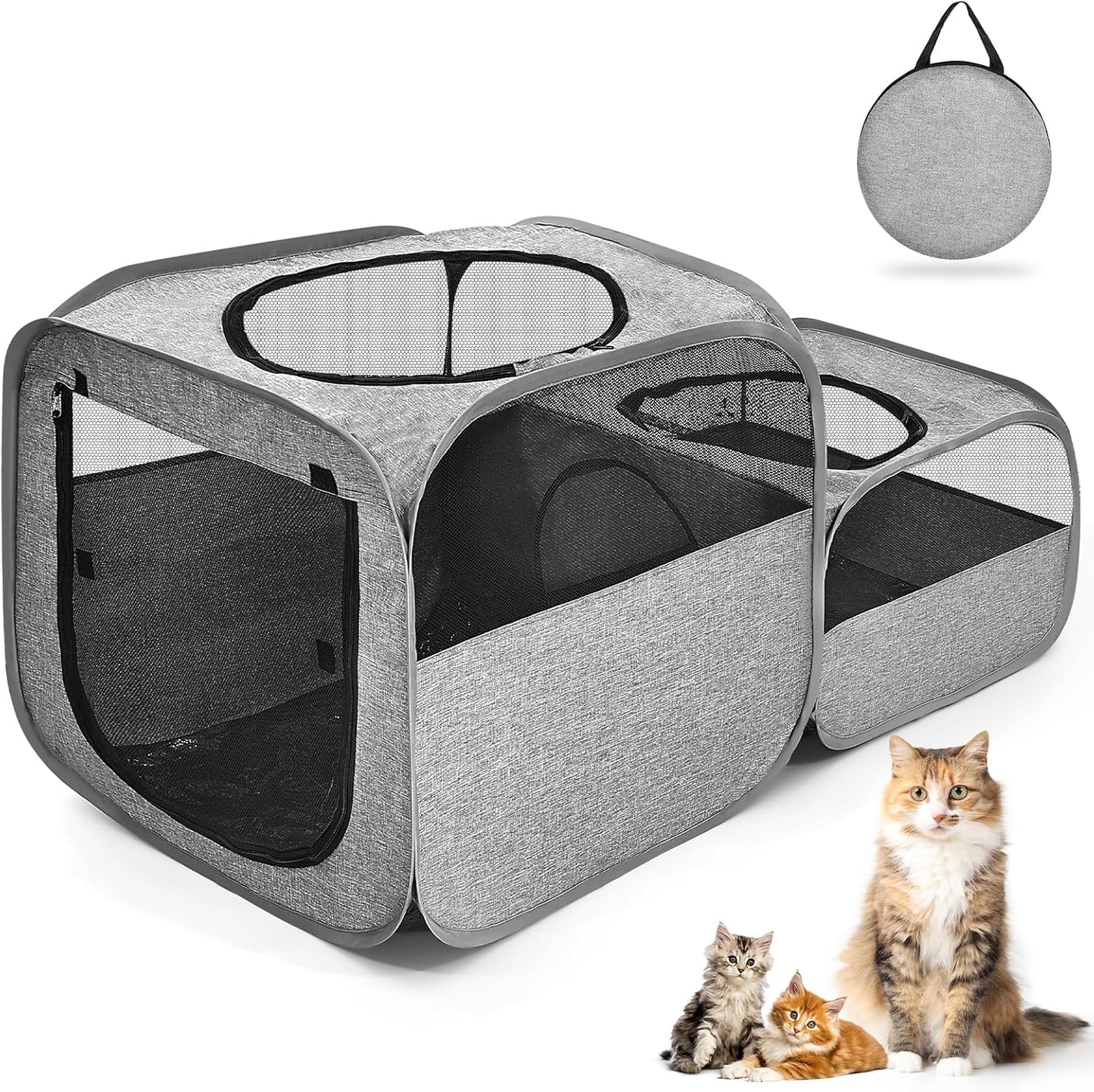 Large Outdoor Cat Playpen for Safe and Fun Pet Adventures
