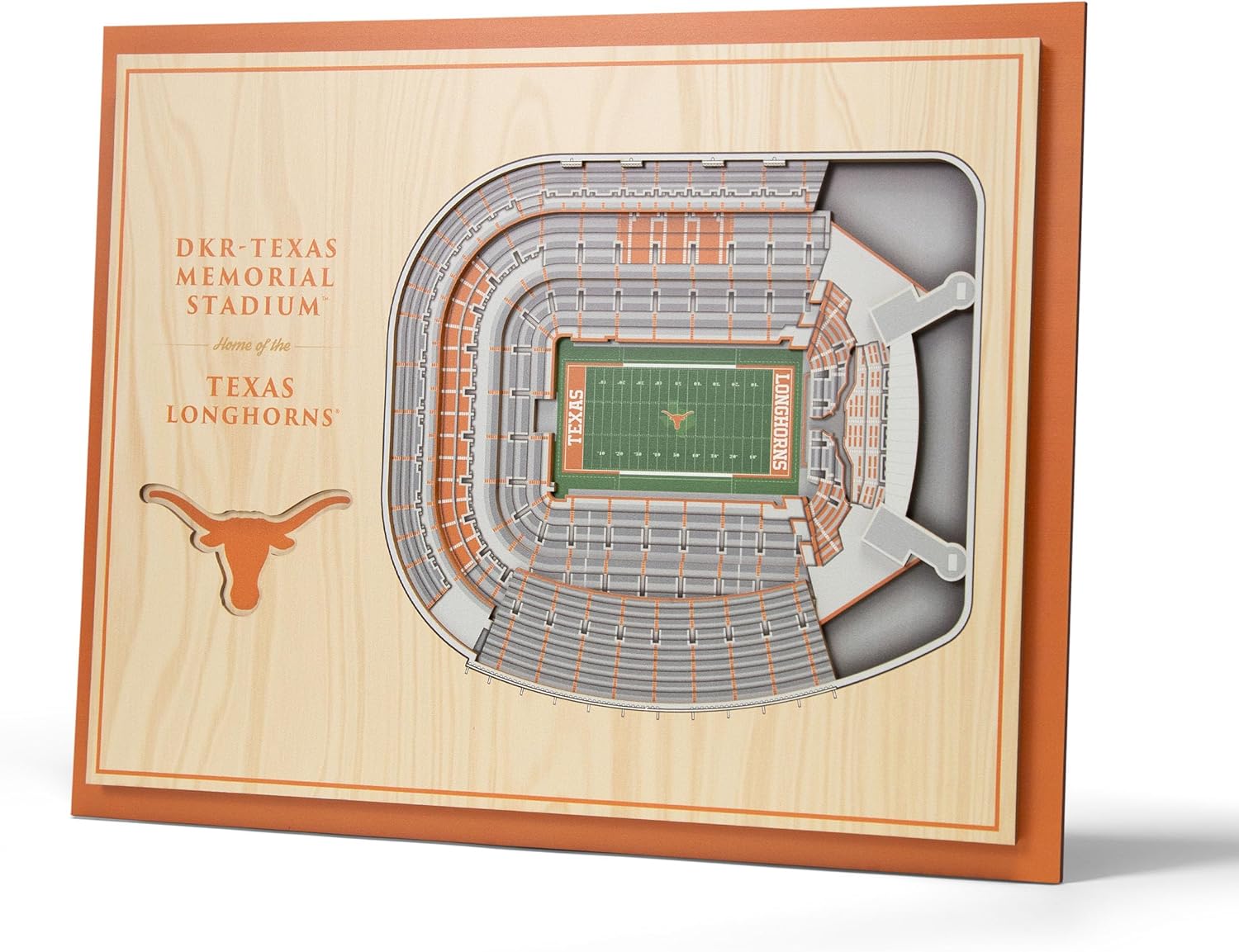 YouTheFan NCAA Texas Longhorns 3D Wall Art for Fans