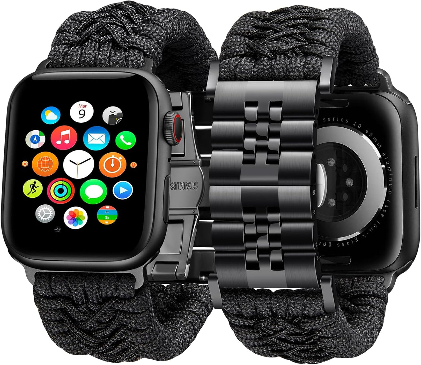 BINLUN Braided Paracord Apple Watch Band for All Sizes