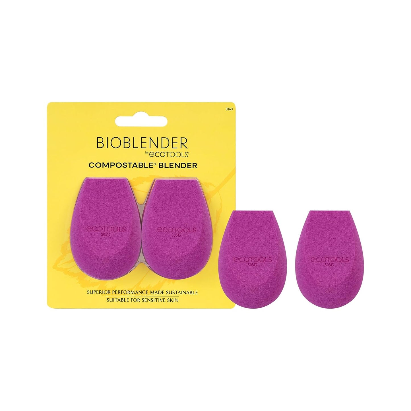Compostable Makeup Blender Duo for Seamless Application