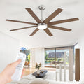 65 in Ceiling Fan with Lights and Remote - Quiet Reversible DC Motor