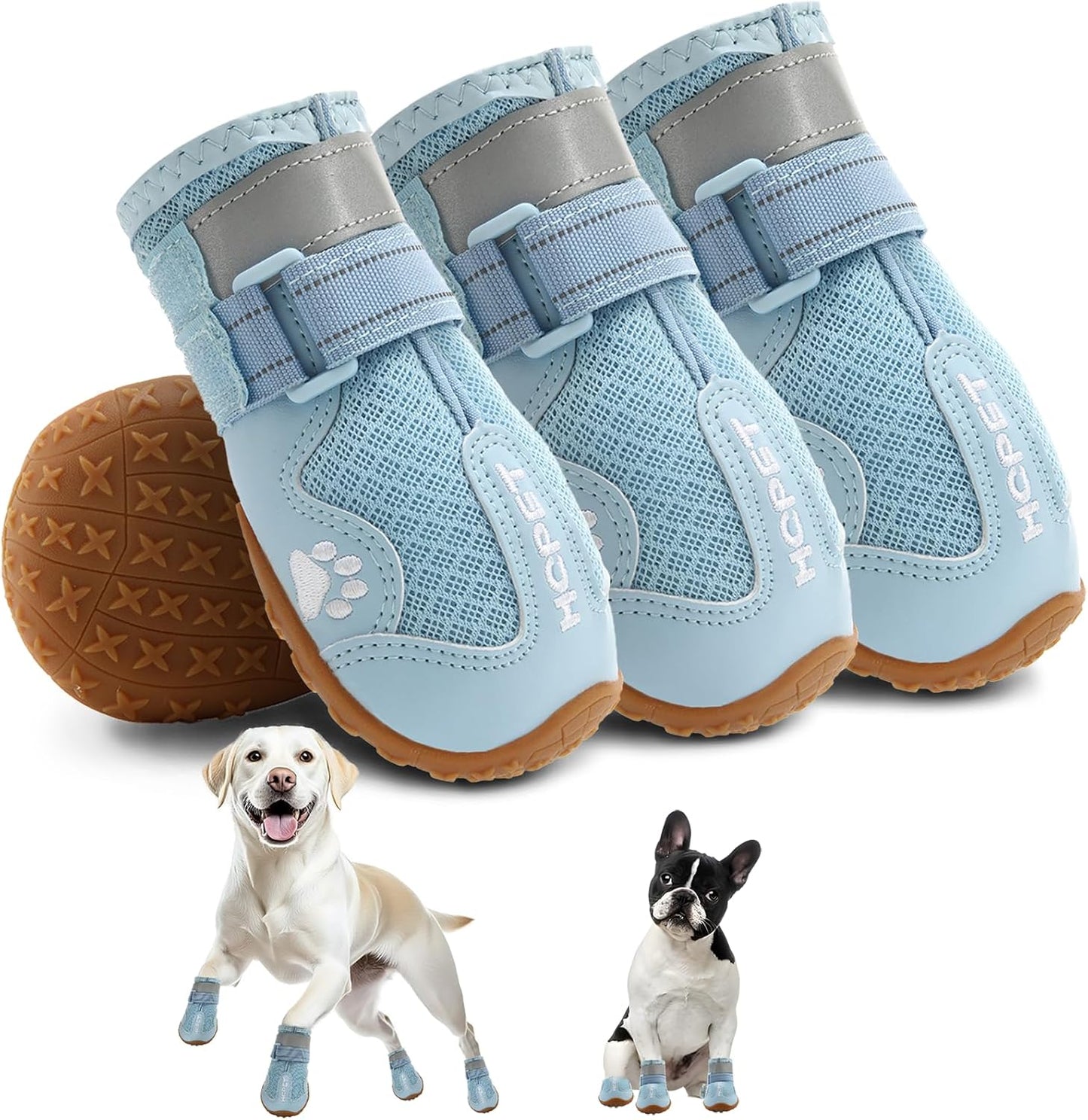 Hcpet Dog Shoes for Small Dogs - Breathable Booties for All Seasons