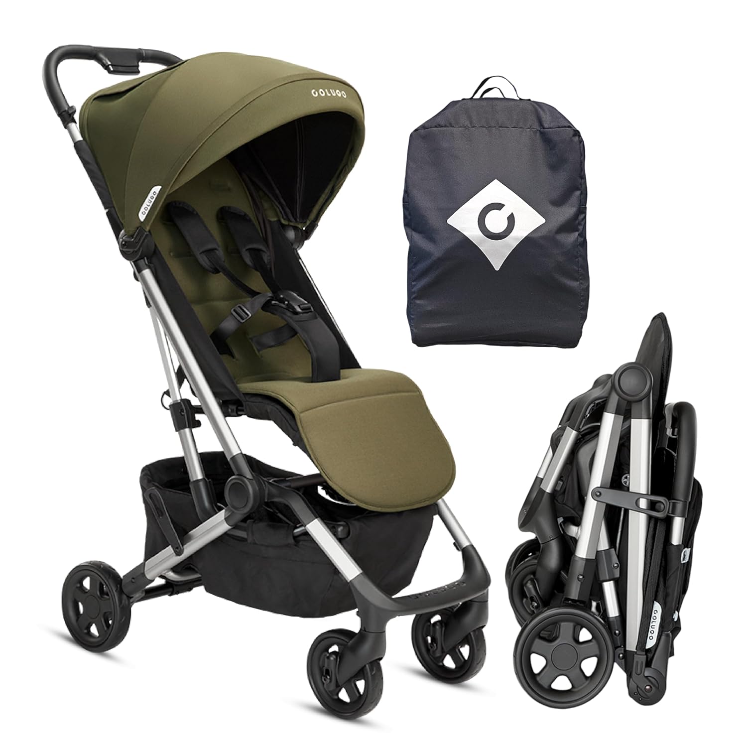 Colugo Compact Stroller - Lightweight Travel Stroller with Rain Cover