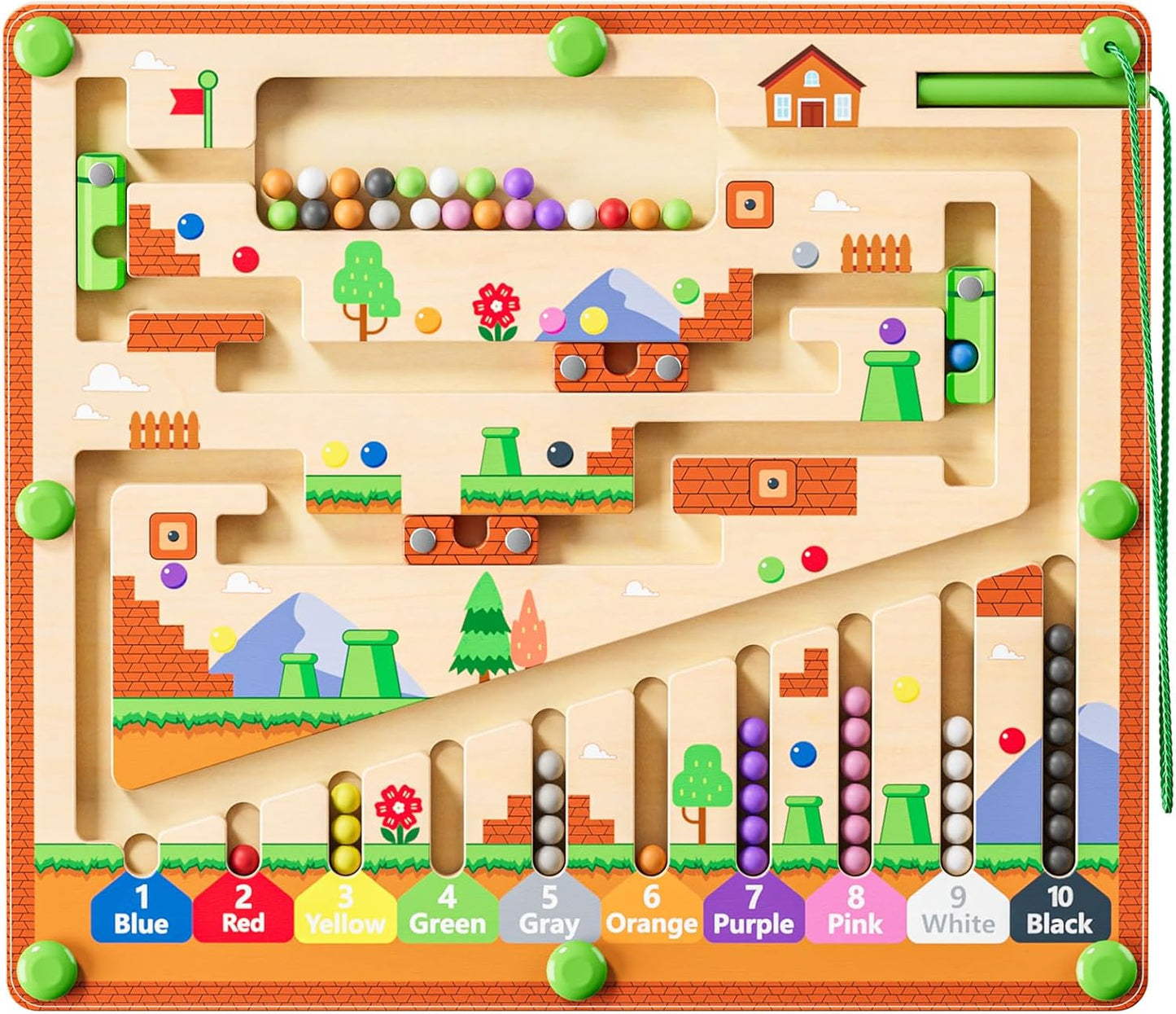 Montessori Magnetic Color Maze: Boost Toddler Skills!