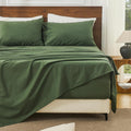 100% French Linen Sheets Queen Size - Deep Pocket 18-24 in