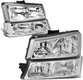 Chrome/Clear Headlight Assembly for 2003-2006 Chevy Silverado