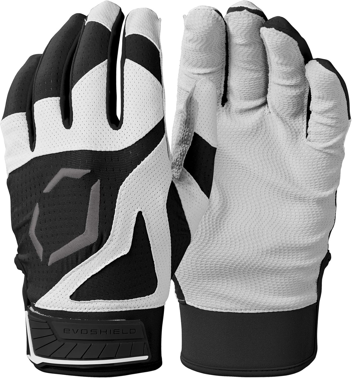 EvoShield SRZ-1 Youth Batting Gloves - Black, Flexible Fit for All