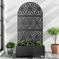 Casaphoria Metal Garden Bed with Trellis and Handy Wheels