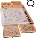 Rotating Puzzle Board 1000 Piece with Drawers and Cover - Portable