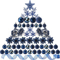 Navy Blue Christmas Tree Decorations Set - 94 Piece Holiday