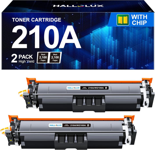 HALLOLUX 210A Toner Cartridge Black 2 Pack for HP Printers