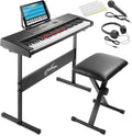 61-Key Digital Keyboard Piano with Lighted Keys - Beginner Kit